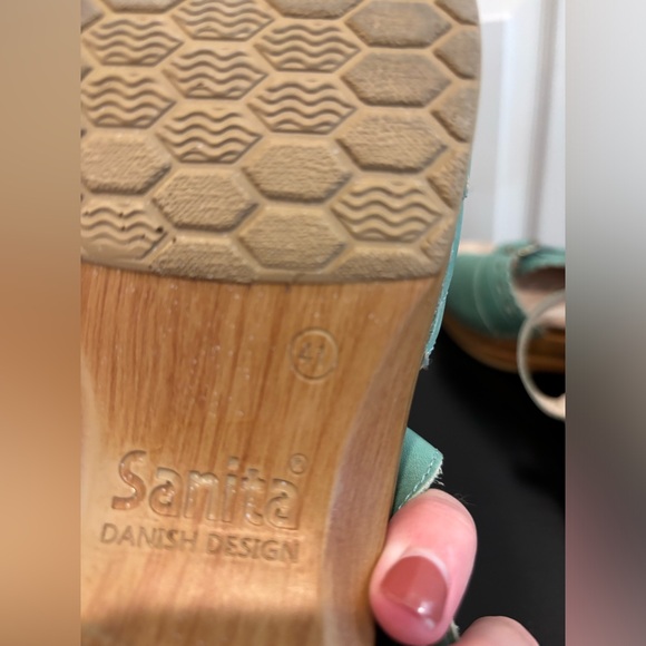 Sanita adjustable teal / mint sandals, size 41 - Picture 5 of 5